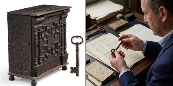 1677 Tarihli Ahşap Dolap Açık Artırmada Rekor Fiyata Satıldı
